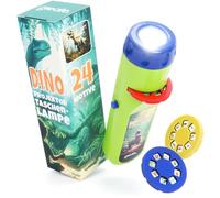 greate Torcia proiettore Bambini - Torcia Bambini proiettore con 3 Dischi & 24 Immagini - Idee Regalo Bambino 4 Anni, Bimbo 4 Anni Maschio, Dinosaur Toys