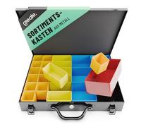 greate Valigetta Porta minuteria in metallo con 23 vaschette estraibili - valigia minuteria vuota - fai da te ferramenta - mobile organizer lavoro - organizer attrezzi da lavoro