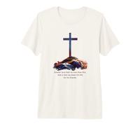 Greater Love Hath No Man Than This - John 15:13 Jesus Cross Maglietta Premium