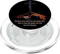 Greater Love Hath No Man Than This - John 15:13 Jesus Cross PopSockets PopGrip per MagSafe