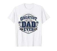 Greatest Dad Ever Nautical Captain Fathers Apprezzamento Maglietta