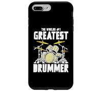 Greatest Drummer Vintage Music Retro Drum Set Graphic Custodia per iPhone 7 Plus/8 Plus