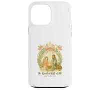 Greatest Gifts of All Nativity Matthew 1:21 Christmas Custodia per iPhone 13 Pro Max