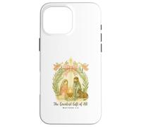 Greatest Gifts of All Nativity Matthew 1:21 Christmas Custodia per iPhone 16 Pro Max