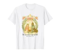 Greatest Gifts of all Nativity Matthew 1:21 Christmas Maglietta