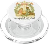 Greatest Gifts of All Nativity Matthew 1:21 Christmas PopSockets PopGrip per MagSafe