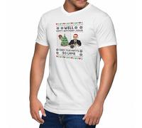 GREATFITS Funny The Office Christmas Happy Birthday Jesus, maglietta da uomo con scollo a V, bianco, XXL