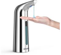 Greatmay Dispenser Automatico Sapone，Sensore Intelligente 4 Livelli Regolabile, Dispenser di Sapone Liquido Batterie Senza Contatto，Adatto per Cucina, Bagno, Compatibile con Gel e Liquido Batterie