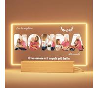 Greatminer Regalo Personalizzato Nonna Fotografie - Festa dei Nonni Idee Regalo, Base Opzionale Illuminata, Regali Originali Compleanno Natale