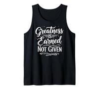 Greatness is Earned Not Given Motivation Typography Canotta