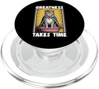 Greatness Takes Time, divertente lettiera per gatti PopSockets PopGrip per MagSafe