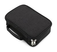 GREATRICH Astuccio Grande xxl Capacità 23x16x7cm, Astuccio Scuola con Astuccio 3 Scomparti per pennarelli, Portapenne Astuccio Tinta Unita Ufficio/Scuola Media, Astucci, Nero