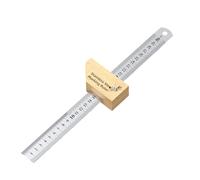 GREATRICH Righello Falegname in Metallo, Squadra da Falegname Regolabile 300 mm per Misurare e Tracciare Angoli di 45 e 90 Gradi, Strumento di Precisione tra Attrezzi Falegname