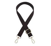 GreatRise 2,5 cm di larghezza, tracolla in cotone, 73-130 cm, tracolla regolabile per cambiare, tinta unita, tracolla di ricambio per crossbody, borsa per fotocamera, colore caffè, chiusura argento
