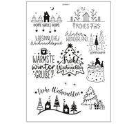 GreatRise 2 pezzi di tatuaggi a candela di Natale Rub on Sticker stampa trasferimento acqua Rub On Sticker Natale vari motivi candele tatuaggio pellicola per candele in vetro ceramica fai da te #1