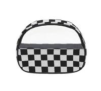 GreatRise Bianco e Nero Trousse Cosmetico Donna Impermeabile Trucco Borsa Da Viaggio Leopard Cosmetici Borsa Borsa Da Lavaggio Borse A Quadri Organizzatore Portatile Sacchetto Da, #3 a quadretti
