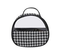 GreatRise Bianco e Nero Trousse Cosmetico Donna Impermeabile Trucco Borsa Da Viaggio Leopard Cosmetici Borsa Borsa Da Lavaggio Borse A Quadri Organizzatore Portatile Sacchetto Da, #4-houndstooth