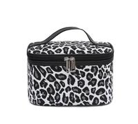 GreatRise Bianco e Nero Trousse Cosmetico Donna Impermeabile Trucco Borsa Da Viaggio Leopard Cosmetici Borsa Borsa Da Lavaggio Borse A Quadri Organizzatore Portatile Sacchetto Da, #1 motivo leopardato