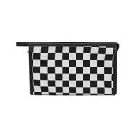 GreatRise Bianco e Nero Trousse Cosmetico Donna Impermeabile Trucco Borsa Da Viaggio Leopard Cosmetici Borsa Borsa Da Lavaggio Borse A Quadri Organizzatore Portatile Sacchetto Da, #2 a quadretti