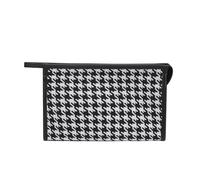 GreatRise Bianco e Nero Trousse Cosmetico Donna Impermeabile Trucco Borsa Da Viaggio Leopard Cosmetici Borsa Borsa Da Lavaggio Borse A Quadri Organizzatore Portatile Sacchetto Da, #2-houndstooth