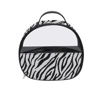GreatRise Bianco e Nero Trousse Cosmetico Donna Impermeabile Trucco Borsa Da Viaggio Leopard Cosmetici Borsa Borsa Da Lavaggio Borse A Quadri Organizzatore Portatile Sacchetto Da, #4-zebra