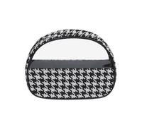 GreatRise Bianco e Nero Trousse Cosmetico Donna Impermeabile Trucco Borsa Da Viaggio Leopard Cosmetici Borsa Borsa Da Lavaggio Borse A Quadri Organizzatore Portatile Sacchetto Da, #3-houndstooth