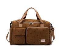 GreatRise Cord Borsa sportiva da donna con scomparto bagnato e scomparto per scarpe e tracolla rimovibile, grande bagaglio a mano, borsa da viaggio, motivo fragole, borsa da nuoto per viaggi, sport