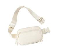 GreatRise Marsupio alla moda per uomo e donna, con tracolla regolabile, borsa a tracolla, borsa a tracolla per attività all'aperto, fitness, escursionismo, ciclismo, viaggi, beige.