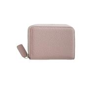 GreatRise Portafoglio da donna con protezione RFID, con chiusura lampo, per carte di credito, in vera pelle, con scomparto per monete, molti scomparti per carte di credito, viola chiaro