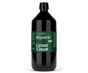 GreatVita Glicerina 2000 ml 99,5% | Puro vegetale e vegano - Versatile per cosmetici, cura della pelle e progetti fai da te | Colore e inodore, bassa viscosità