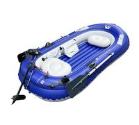 Greatwhite Gommone da 283 cm, con motore elettrico da 180 W, 12 V, 2 supporti per canna da pesca