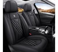 GREB Coprisedili per Auto per Mazda 2 Type DE/DJ/XP21/DY 2008-2020 2021 2022 2023 2024 2025, PU Anteriore Posteriore Impermeabili Antiscivolo Traspirante Seat Cover Auto,A Black