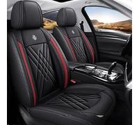 GREB Coprisedili per Auto per Mazda 2 Type DE/DJ/XP21/DY 2008-2020 2021 2022 2023 2024 2025, PU Anteriore Posteriore Impermeabili Antiscivolo Traspirante Seat Cover Auto,B Black-Red