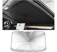 GREB Parasole Auto Ombrello per Alfa Romeo Giulia 2017-2021 2022 2023 2024 2025, Pieghevole Parasole per Auto Parabrezza, Parasole Parabrezza Interno, Anti-UV,140x80cm