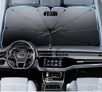 Greb Parasole Auto Ombrello per T-Cross 2019 2020 2021 2022 2023 2024 2025, Pieghevole Parasole per Auto Parabrezza, Parasole Parabrezza Interno, Anti-UV