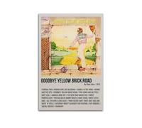 greb Poster su tela con album Elton John, decorazione estetica, poster artistico per camera da letto, soggiorno, pareti, 50 x 75 cm, senza cornice