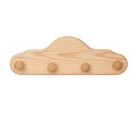 greca Appendiabiti in legno. In Pino Massiccio in Crudo, per Dipingere. Dimensioni: (larghezza x altezza): 50 x 20 cm