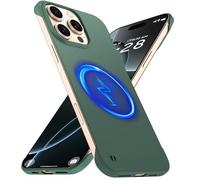 GRECAZO Custodia magnetica sottile adatta per iPhone 16 Pro, custodia per telefono da 6,3 pollici (2024), ultra sottile, leggera, resistente, senza cornice, opaca, rigida, con anello da tirare