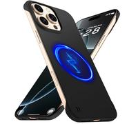 GRECAZO Custodia magnetica sottile per iPhone 16 Pro, custodia per telefono da 6,3 pollici (2024), ultra sottile, leggera, durevole, senza cornice, opaca, rigida, con anello di trazione, antiurto,