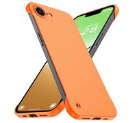 GRECAZO Custodia sottile per iPhone 17e/iPhone 16e da 6,1", non magnetica, ultra sottile, senza cornice, opaca, in policarbonato rigido, minimalista, con anello di estrazione, cordino, antiscivolo