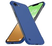 GRECAZO Custodia sottile per iPhone 17e/iPhone 16e da 6,1", non magnetica, ultra sottile, senza cornice, opaca, in policarbonato rigido, minimalista, con anello di estrazione, cordino, antiscivolo