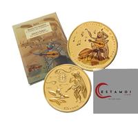 Grecia, 2025, 1,50 euro, moneta, favole di Esopo: LA CICALA E LA FORMICA Pr...