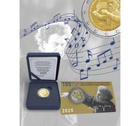 Grecia, 2025, 2 euro, genio di Mikis Theodorakis, prova e coincard