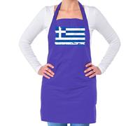 Grecia Bandiera - Unisex Adulti Grembiule - Atene Greco Bandiere Paese Mondo