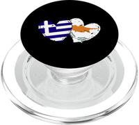 Grecia Cipro Cuore Bandiere Greco-cipriota Doppia Amicizia PopSockets PopGrip per MagSafe
