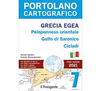 Grecia Egea. Peloponneso orientale, golfo di Saronico, Cicladi. Portolano cartografico. Vol. 7
