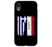 Grecia Iraq Mezza Bandiera Greco Iracheno Jersey Custodia per iPhone XR
