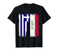 Grecia Iraq Mezza Bandiera Greco Iracheno Jersey Maglietta