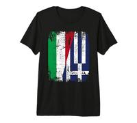 Grecia Italia Bandiera Amicizia | Grecia Maglietta Premium
