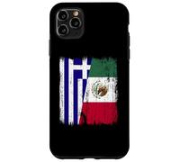 Grecia Messico Mezza Bandiera Greco Messicano Patrimonio Custodia per iPhone 11 Pro Max